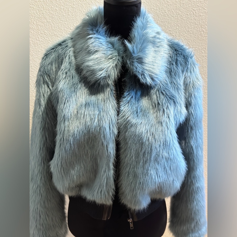 Express X Negin Mirsalehi Faux
Fur Bomber Jacket